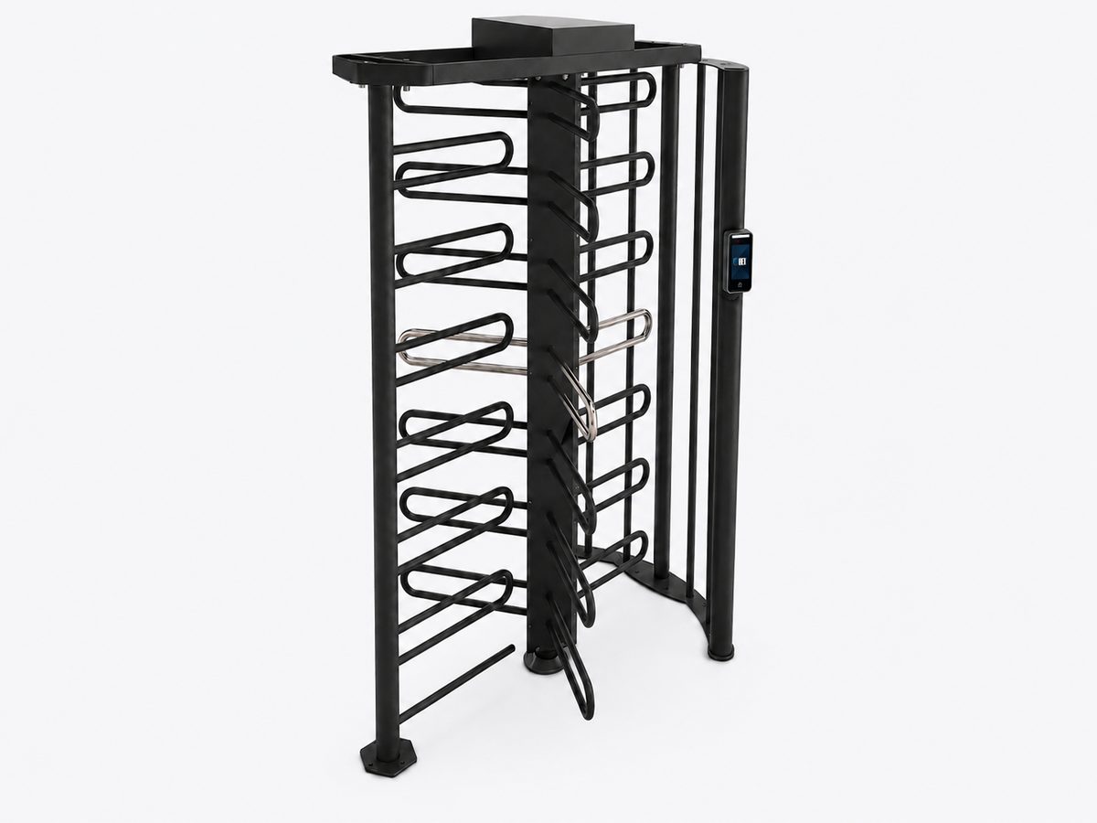 Ibex full-height turnstile with Ez500 facial reader