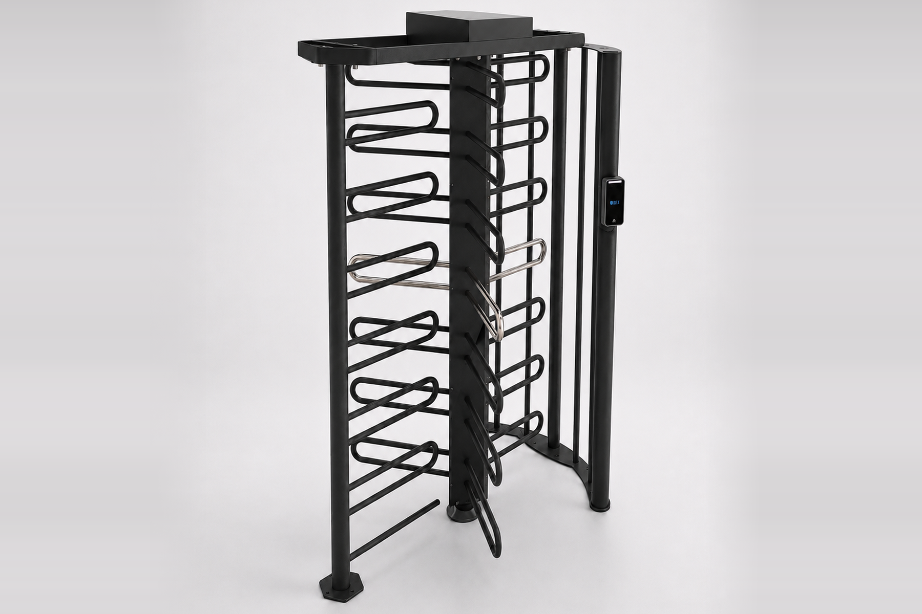 Ibex full-height turnstile with Ez500 facial reader