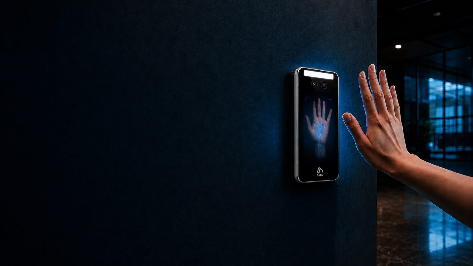 Person presenting their palm to an Ibex reader